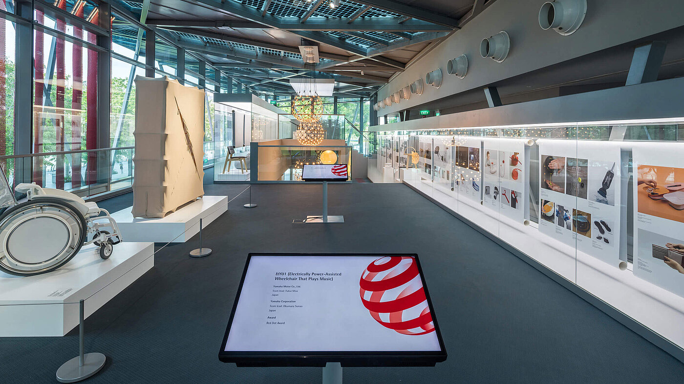 Innenansicht Red Dot Design Museum Singapur